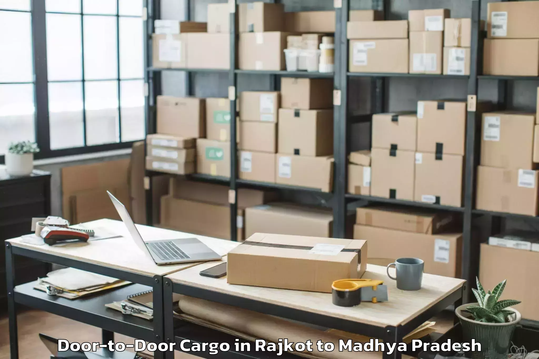 Efficient Rajkot to Agar Door To Door Cargo